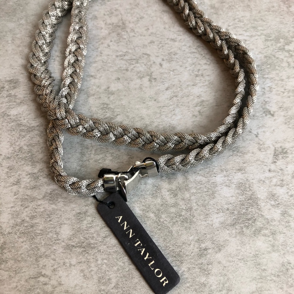 Ann Taylor braised metal belt medium/large